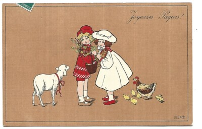 Signed Illustration Pauli Ebner Happy Easter