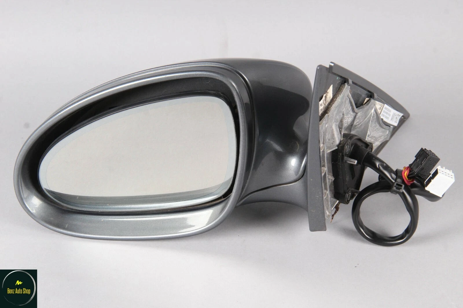 07-09 Mercedes W221 S550 S600 Left Driver Side Rear View Door Mirror Gray OEM
