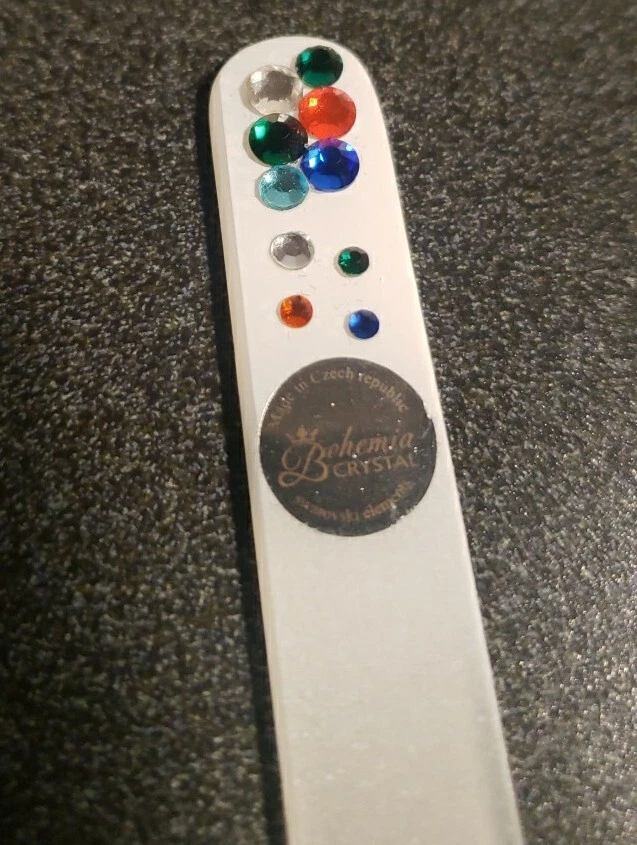 Lima de uñas de vidrio cristales de Swarovski hecha en Chech Republic NUEVO Foto 3 de 4