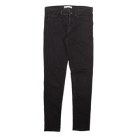 LEVI'S 710 Girls Jeans Black Slim Skinny W26 L27