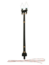 Woodland Scenics JP5648 O Scale Just Plug Street Lights - Double Lamp Post 2-Pa