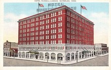 Hotel Russell-Lamson Building Landmark Waterloo Iowa IA Vintage Postcard 1955 Hotel Russell-Lamson Building Landmark Waterloo Iowa IA Vintage Postcard 1955
