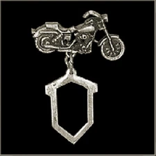 MOTORCYCLE POLISHED SUNGLASS HOLDER PIN BIKER  PIN