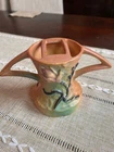 1940S/50 Vintage Roseville Magnolia Tan Flower Frog Vase #49 USA  (BH)