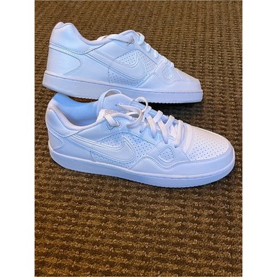   Nike Son of Force Shoes. Men s 11. Triple White. Leather. EUC!  