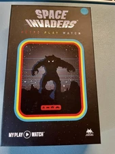 NEW / UNUSED — SPACE INVADERS “My Play Watch” BLUE Limited Edition by TAITO 🎮 