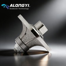 ALONGYI B25 1" Diamond Hand Profile Wheel Router Bit Half Profiler Wheel
