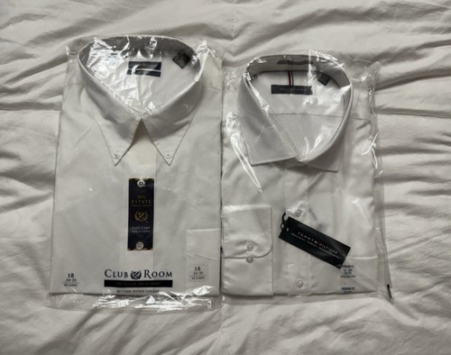 Chemise Habillée Blanche Homme - Coton - Taille L - Neuf Avec étiquettes - Coupe Classique