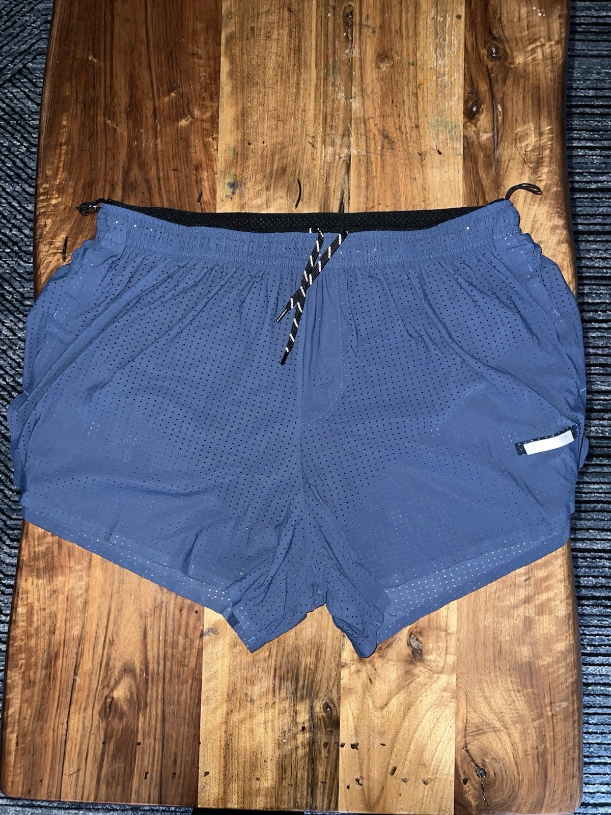 Satisfy Running Space-O 2.5 Inch Shorts. Sz 4 In Blue.