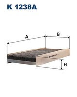 Filtron K 1238A Filter, Innenraumluft FüR CitroËN, Fiat, Peugeot, Toyota