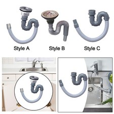Sink Drain Pipe Plumbing Accessories Drain Hose for Toilet Bathtub Sinks