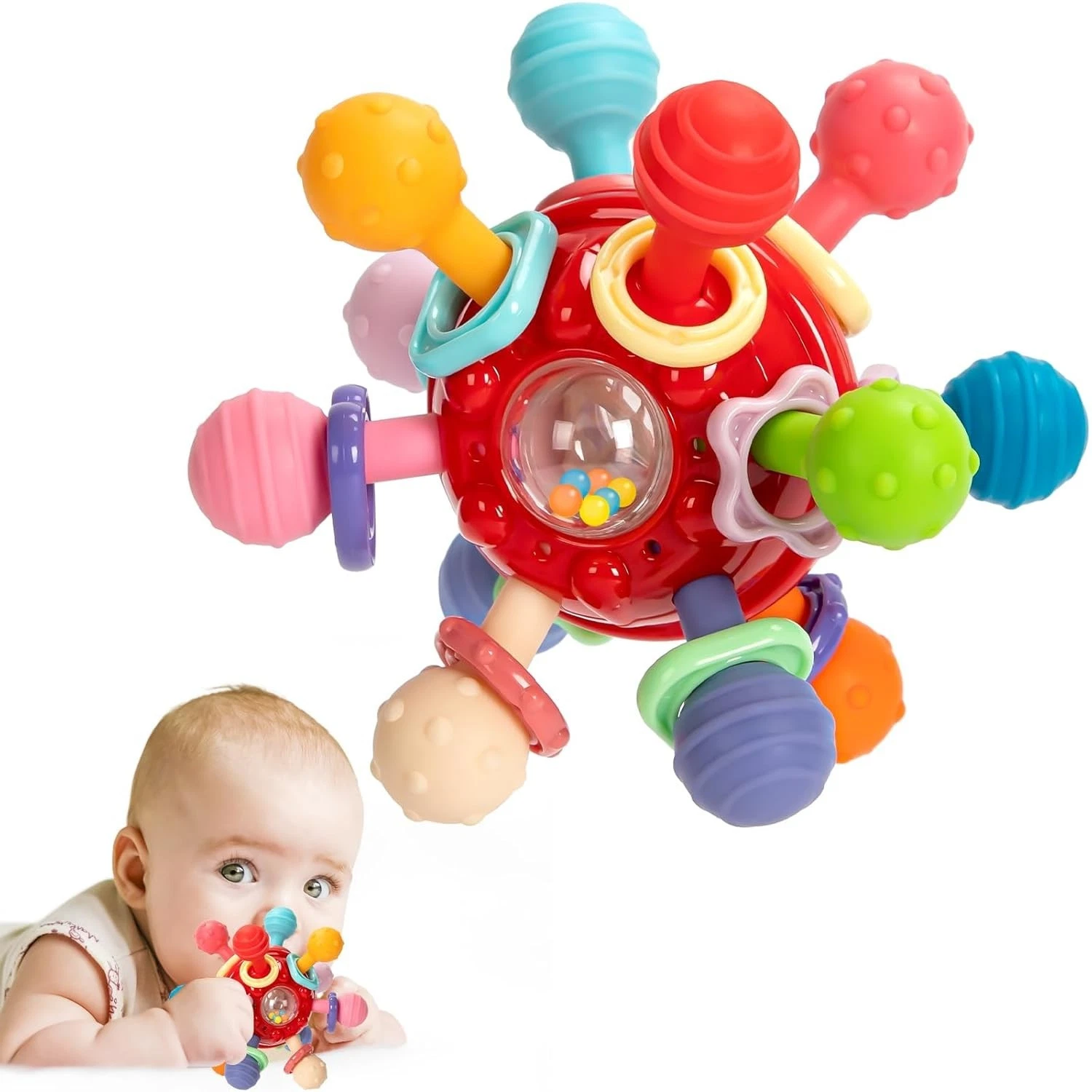 Baby Montessori Sensory Toys for 0-6 6-12 Months, Baby Teether Teething Toys for
Opens in a new wind