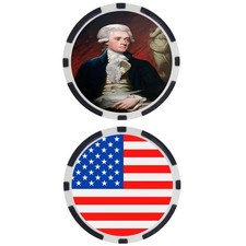 THOMAS JEFFERSON #4 - USA Presidents - United States Commemorative Poker Chip
