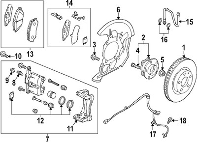 Genuine Mazda Brake Pads Front DGY9-33-28Z