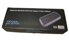 Alphacool NexXxos XT45 Full Copper X-Flow Radiator240, 120mm x 2, Dual Fan, B...