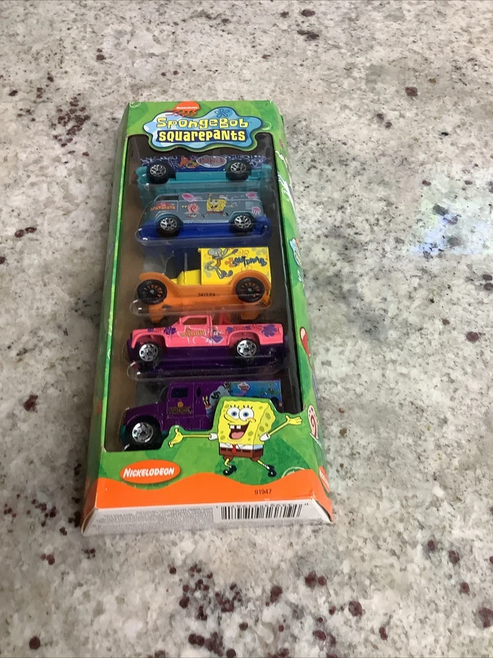 Matchbox Nickelodeon 2003 paquete de 5 con Bob Esponja Volkswagen Beetle todos los VW Foto 2 de 4