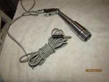 Vintage Monarch TM-18 Dynamic Microphone Silver Japan Mic Cable Cord  Plugs