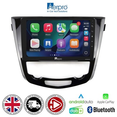 Nissan X-Trail 14-17 Aerpro 9'' Autoradio Set Wireless CarPlay Android Auto DAB+