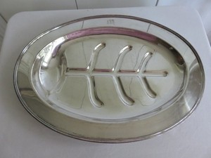 Friedman Silver Co. Meat Platter with Well Tree, Silver Electroplated Copper