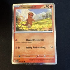 Pokemon - Scarlet & Violet 151 Charmander Cosmos Holo 004/165 NM SWIRL