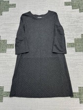 J.Jill Sweater Dress Womens Small Petite Gray Knit Blouson
