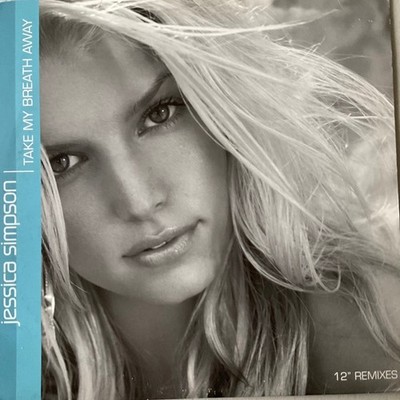 JESSICA SIMPSON  Take My Breath Away Promo  12 inch vinyl single Picture Sleeve