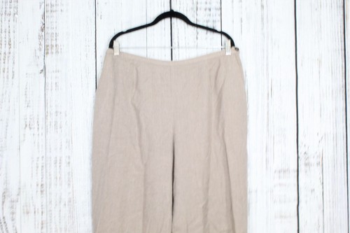 Blusa y pantalones para mujer TravelSmith marrón rayón mezcla de lino cuello XL - Imagen 8 de 13
