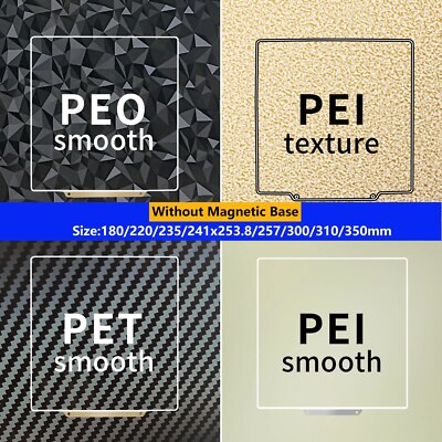 Upgraded Heatbed Steel Sheet Smooth Texture PEI Plate For Ender 3/5 Pro CR10/20