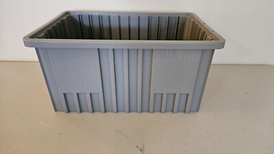 Quantum DG92080GY Plastic Dividable Grid Container, 16-1/2''L x 10-7/8''W x 8''