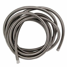 AN6 -6AN Stainless Steel Braided Fuel Oil Gas Line Hose Pipe 3 Meters WST