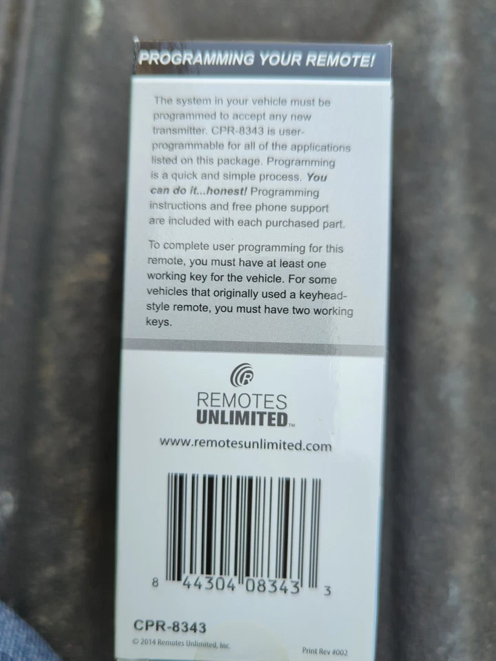 Remotes Unlimited Keyless Entry FOB Ford/MAZDA CPR8343 Battery Included Foto 3 de 4