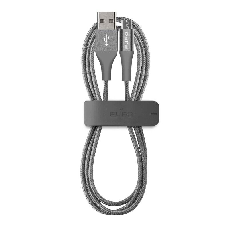 Cable PURO USB-Micro usb 2,4A 1m gris