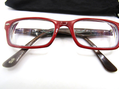 Ray Ban eyeglasses  RB 5208 5130  Unisex Eyeglasses Frame, 52-18 140  Red