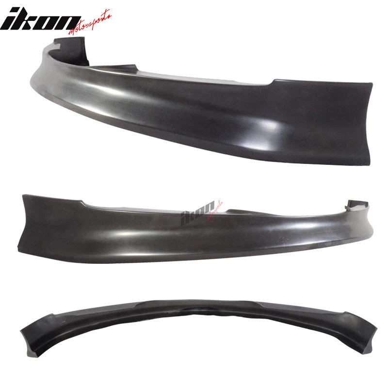 Fits 05-08 BMW E90 3-Series Front Bumper Lip IKON Style Spoiler PU Splitter Kit - Image 2 of 4