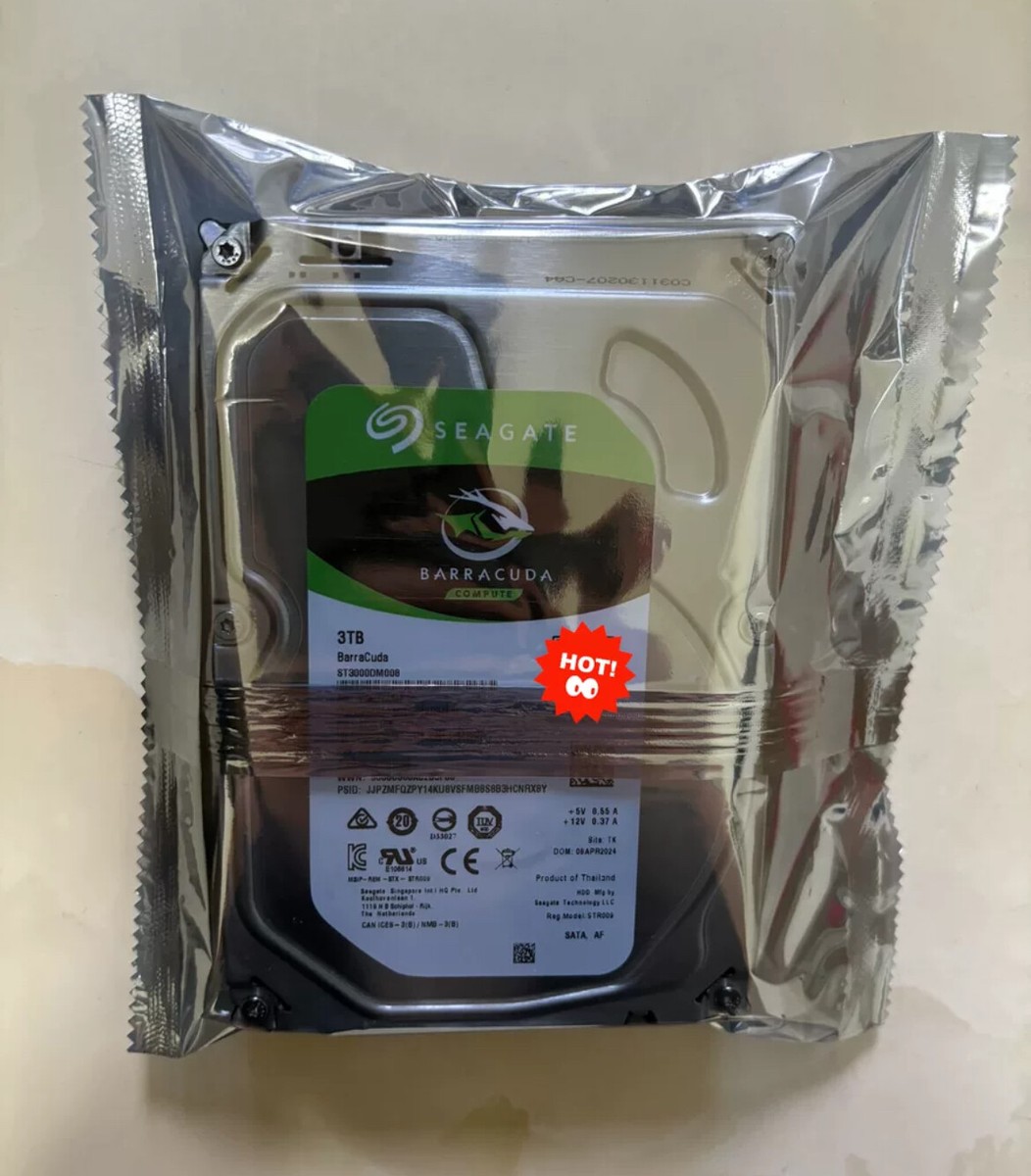 Seagate ST3000DM008 BarraCuda 3TB Internal 3.5