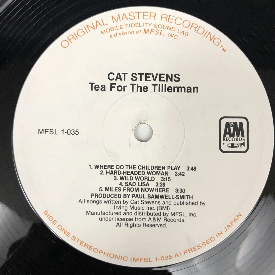 Cat Stevens “Tea For The Tillerman” LP Vinyl Mobile Fidelity 1-035 Japan NM/EX - Image 4 of 4