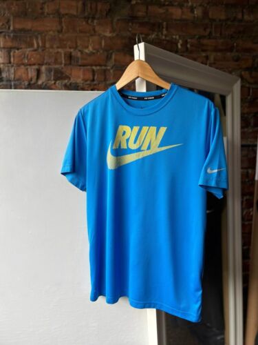 Nike Run Blaues Sport-T-Shirt für Herren, Größe - M - Bild 1 von 9