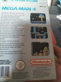 Nintendo NES Spiel Mega Man 4 OVP , Anleitung ,CiB ,Komplett ,Mit Acryl H&uuml;lle ..