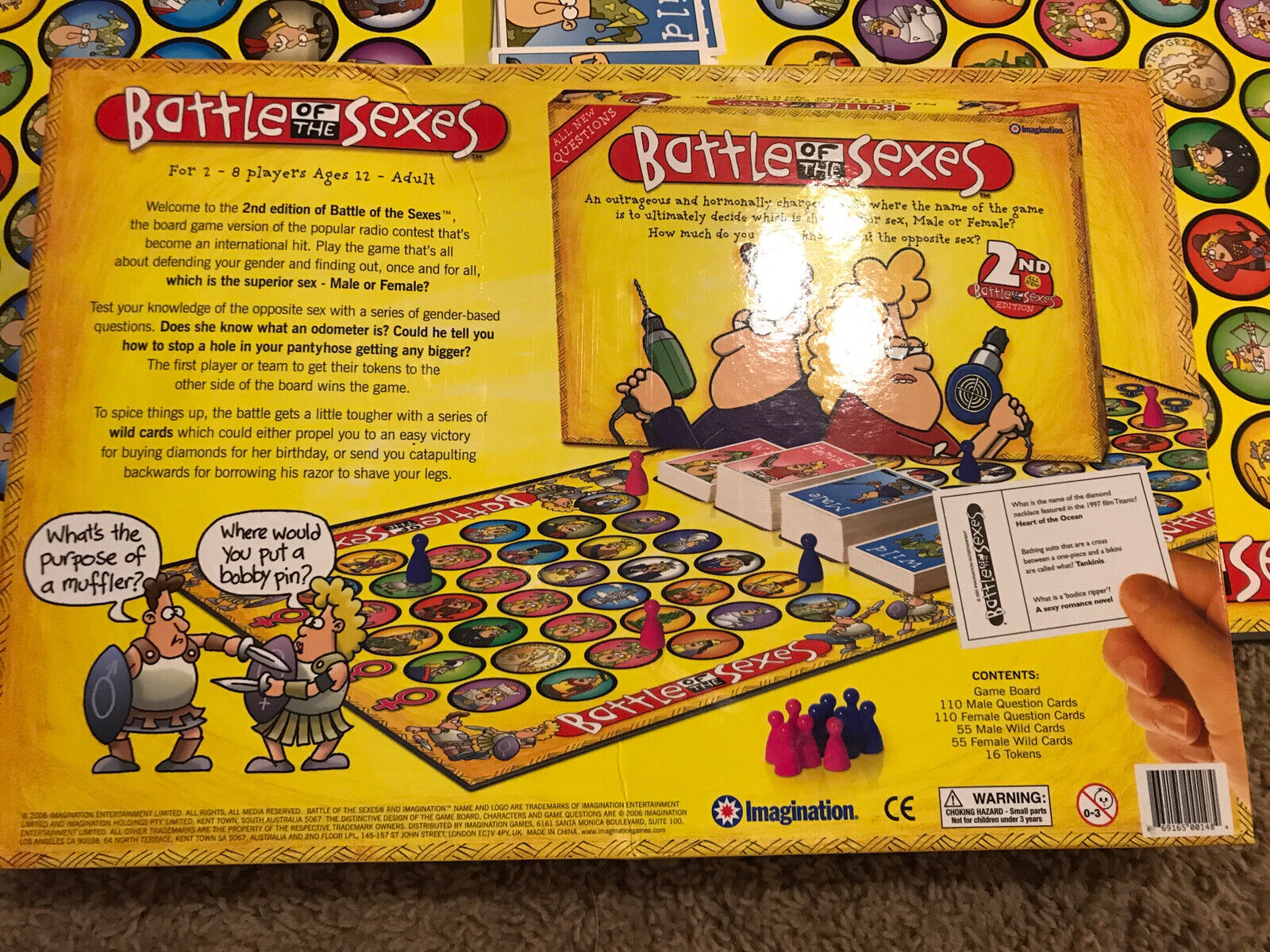 Battle of the Sexes 2nd Edition Board Game All new questions by