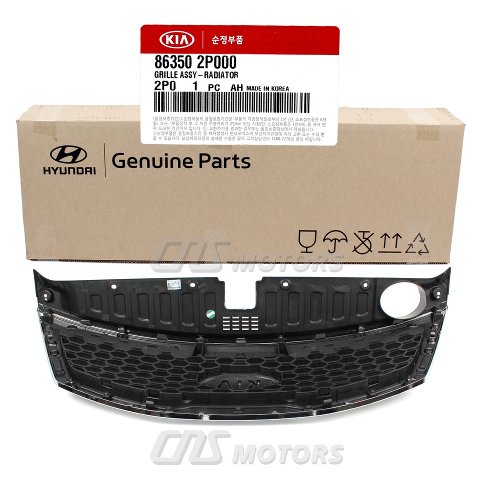 GENUINE Radiator Grille Chrome Front for 11-13 Kia Sorento OEM 863502P000⭐⭐⭐⭐⭐ - Image 3 of 4