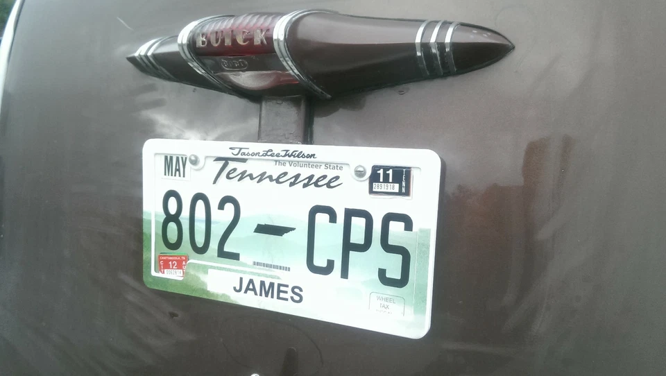 Marco de matrícula Jason Lee Wilson James County Tennessee Western Rockabilly Foto 2 de 2