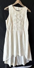 Francesca's White Lace Tank Dress Size Medium