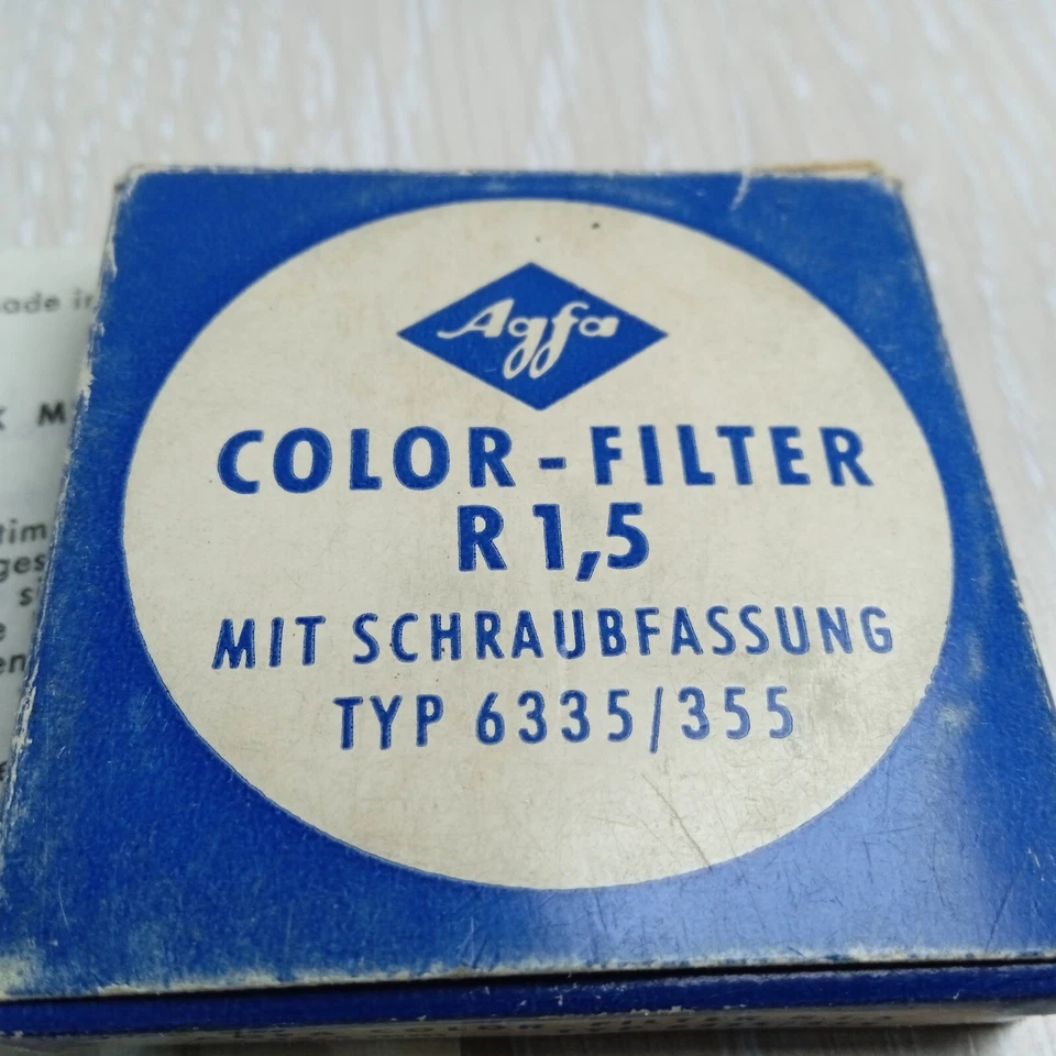 🔰   Agfa COLOR-FILTER R1,5  35.5mm  Type 6335/355    #0156 - Image 3 of 4