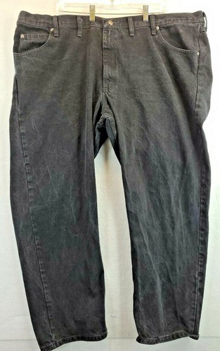 Wrangler Mens 48 x 30 Black Denim Jeans 