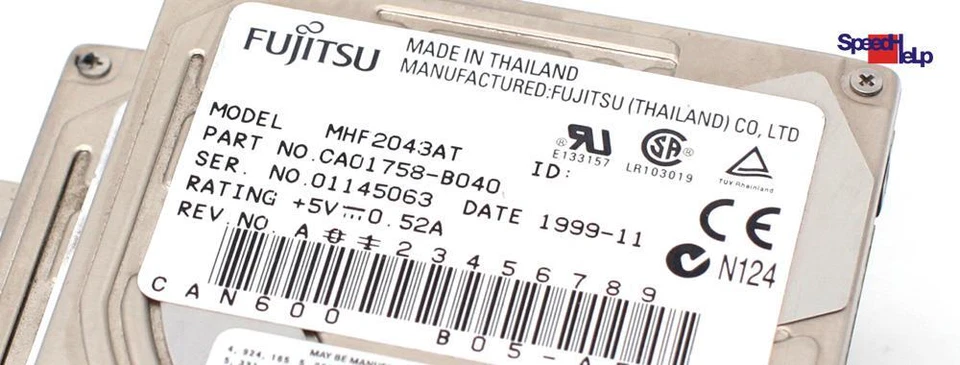 Fujitsu MHF2043AT 4GB 2.5" Notebook Laptop HDD Hard Drive CA01758-B040 ATA - Image 2 of 2