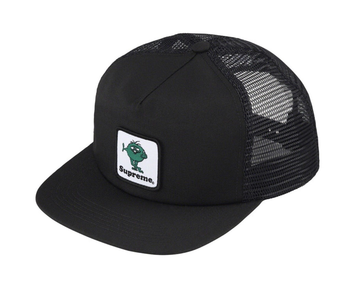 Supreme Camacho Mesh Back 5-Panel Black FW23 Snapback Hat Supreme Camacho Mesh Back 5-Panel Black FW23 Snapback Hat