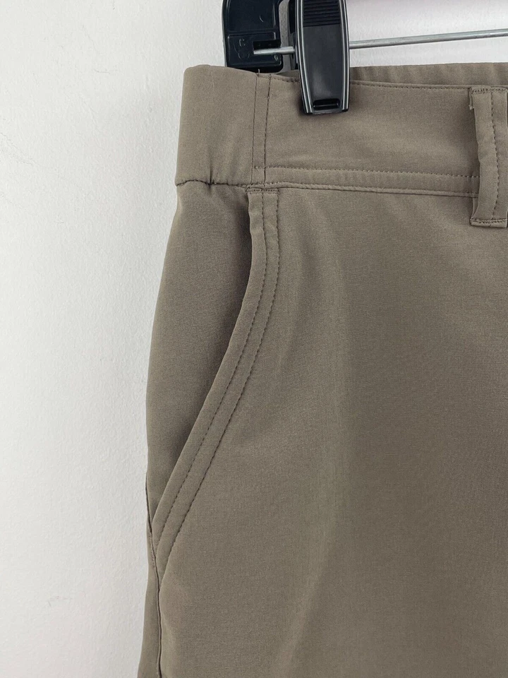 Shorts Horny Toad & Co 6 cinza ECO feminino 30" cintura frente plana caminhada A34-09 - Imagem 3 de 4