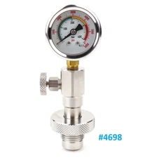 Scuba Dive DIN Tank Cylinder Pressure Checker 6000 PSI - 400 Bar Check Gauge
