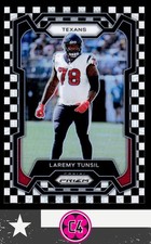 Laremy Tunsil 2023 Panini Prizm Black and White Checker #122 Houston Texans