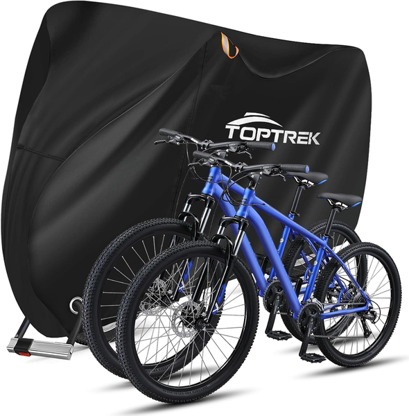 toptrek Fahrradabdeckung 210D Mit Nahtband FüR 3 FahrräDer 220X120X110Cm | Hochw-image